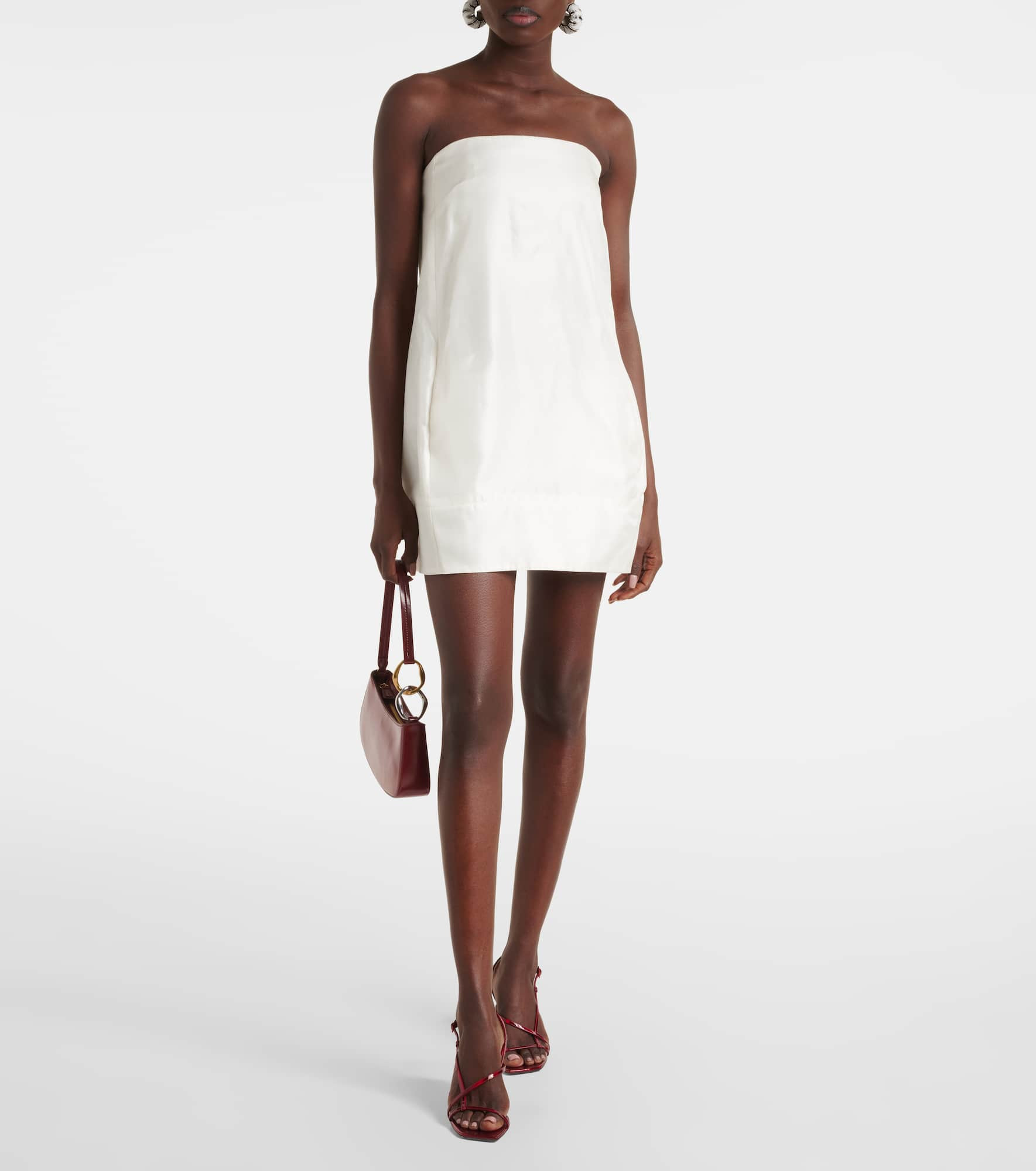 Lidia silk satin minidress - 2