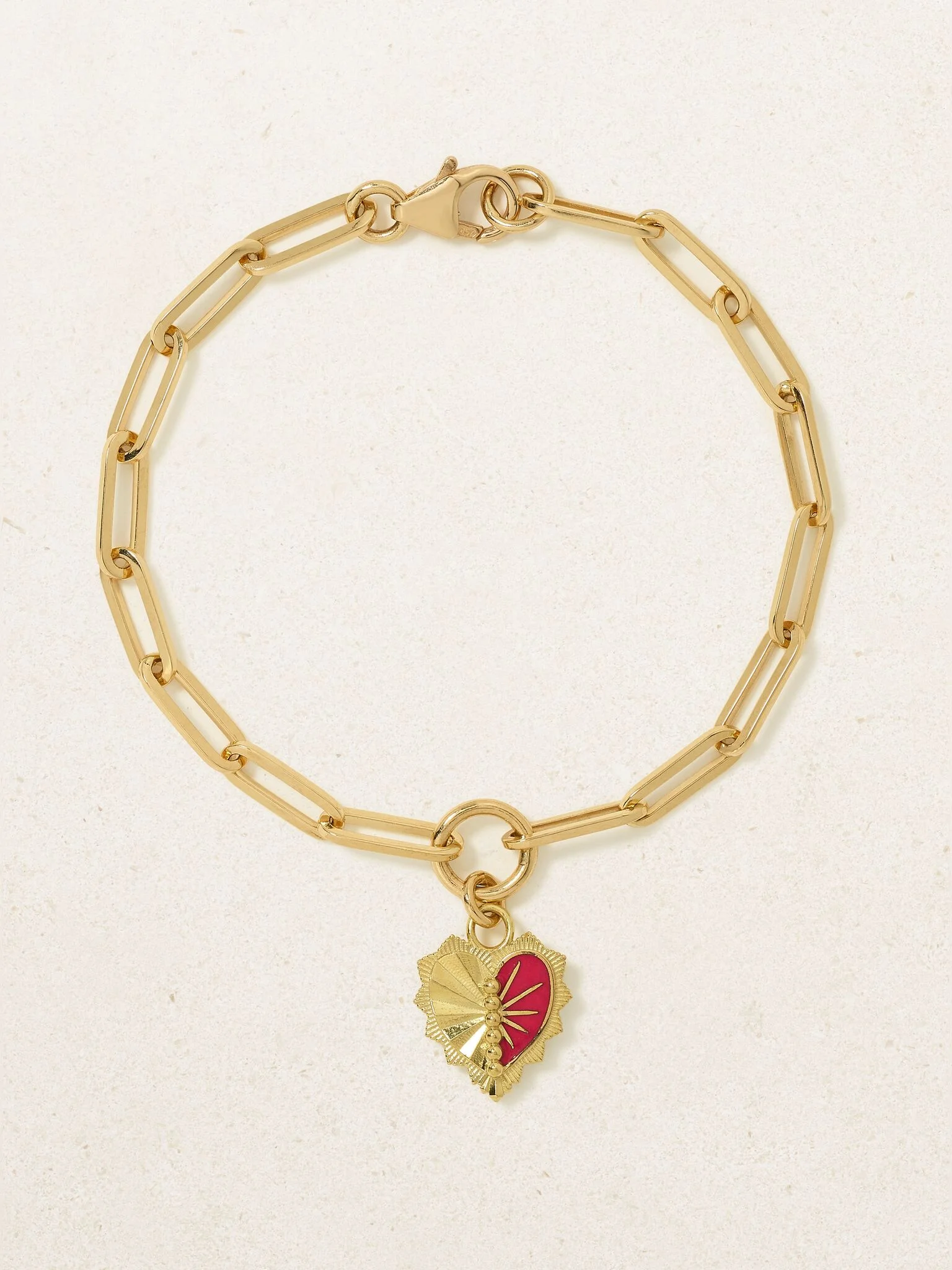 Reflection 18-karat gold enamel bracelet Gold - 1