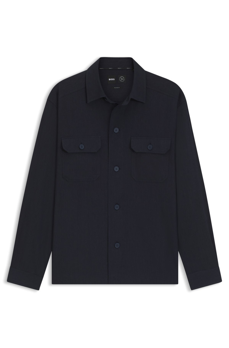 RELAXED-FIT SHIRT IN AN ITALIAN-MADE LINEN BLEND 1