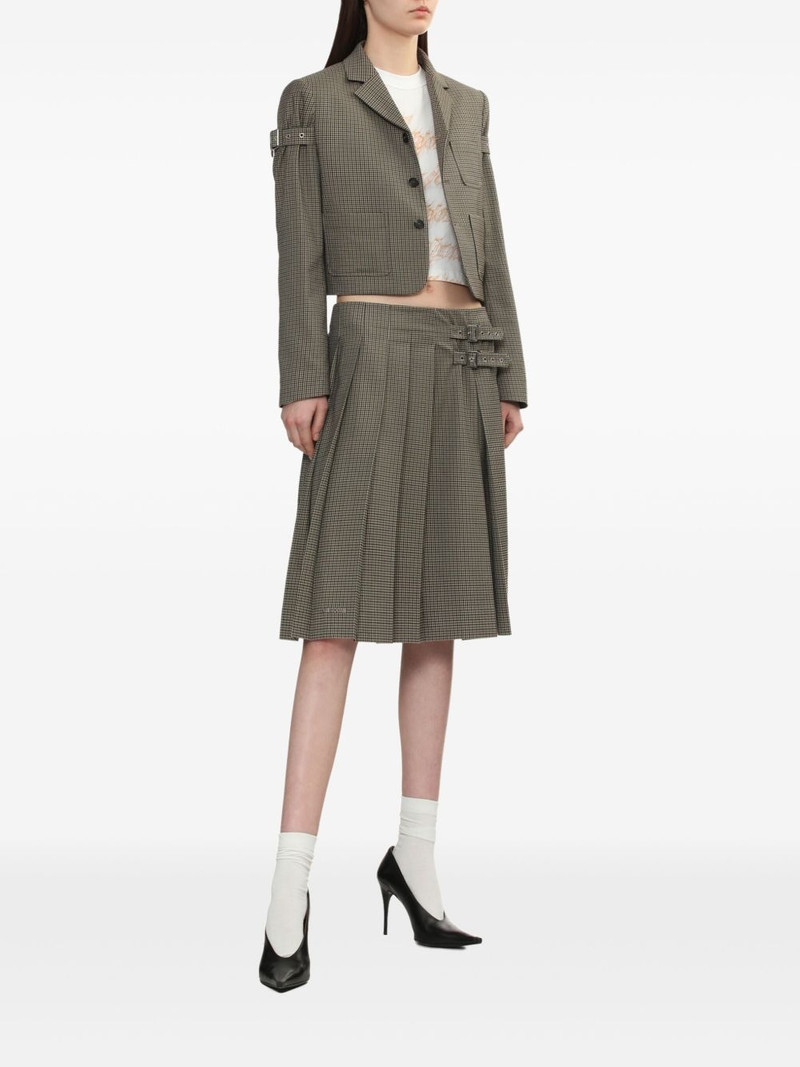 We11done check-print skirt outlook