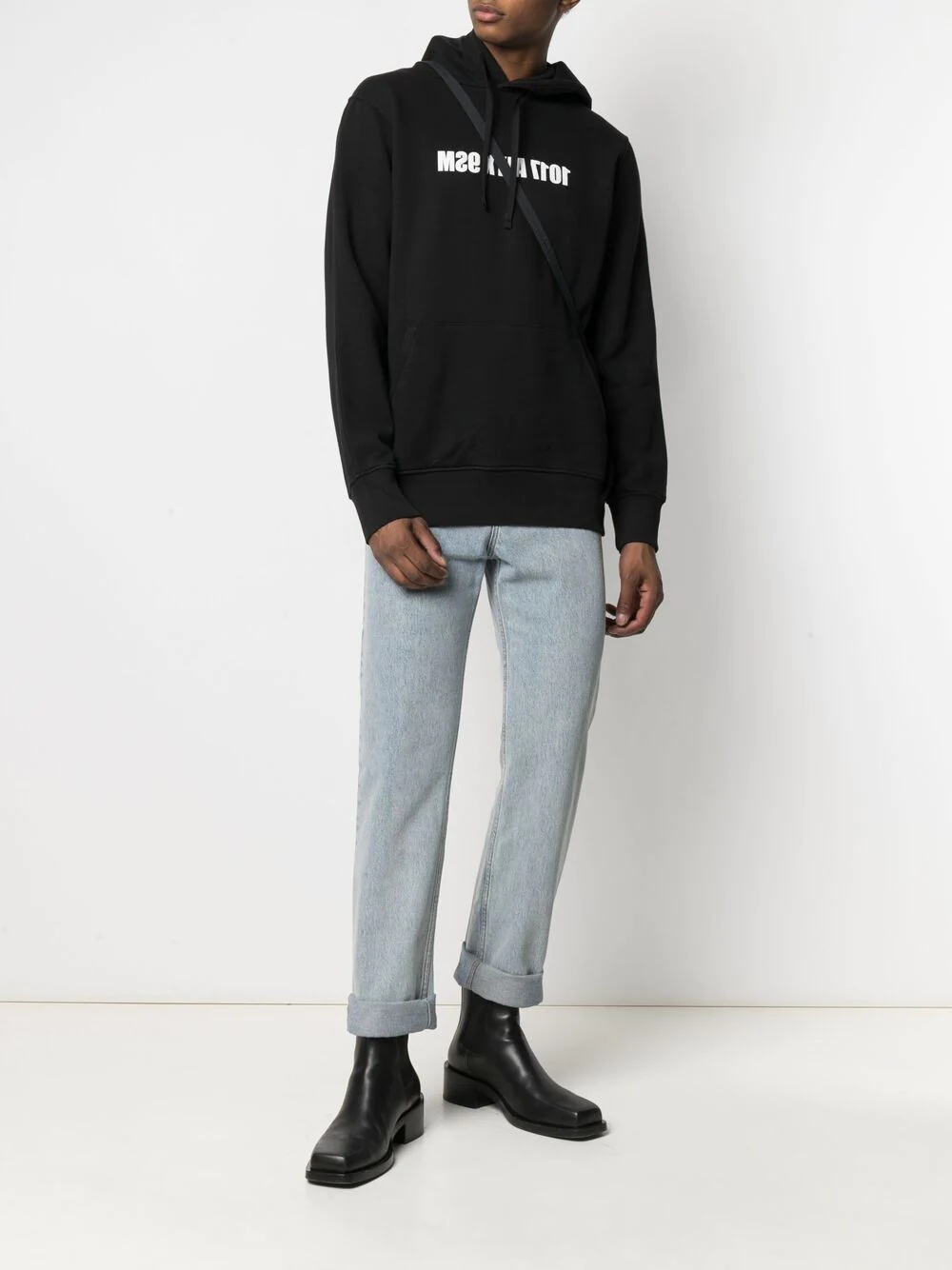 reverse Logo popover hoodie - 2