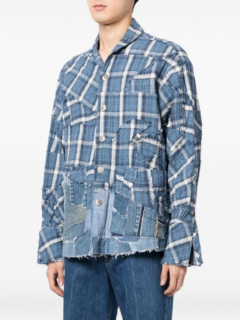 patchwork 체크 셔츠 3