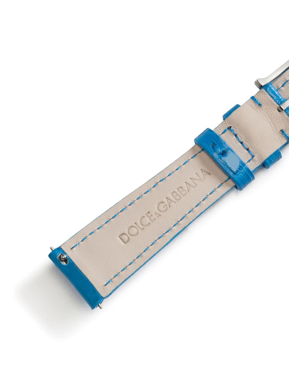 logo-embossed watch strap - 3