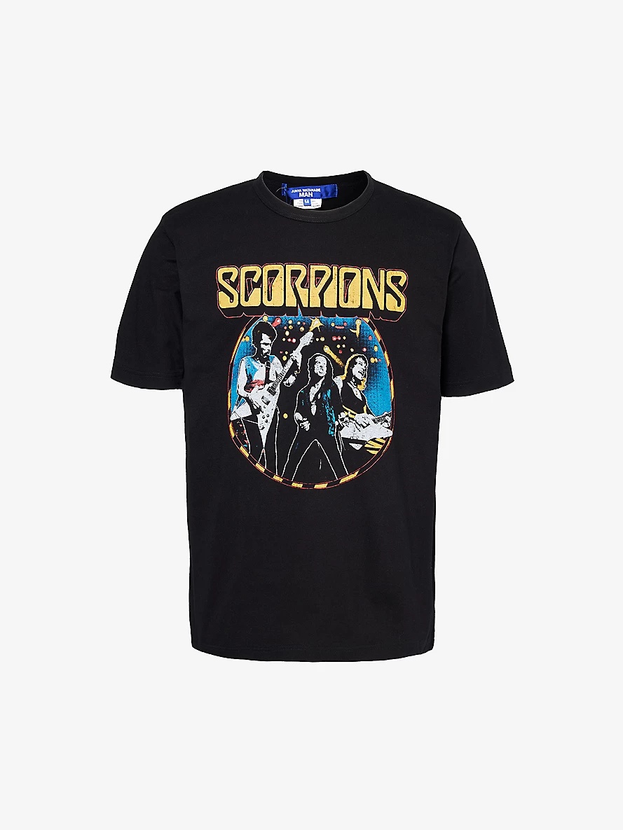 Scorpions graphic-print cotton-jersey T-shirt - 1
