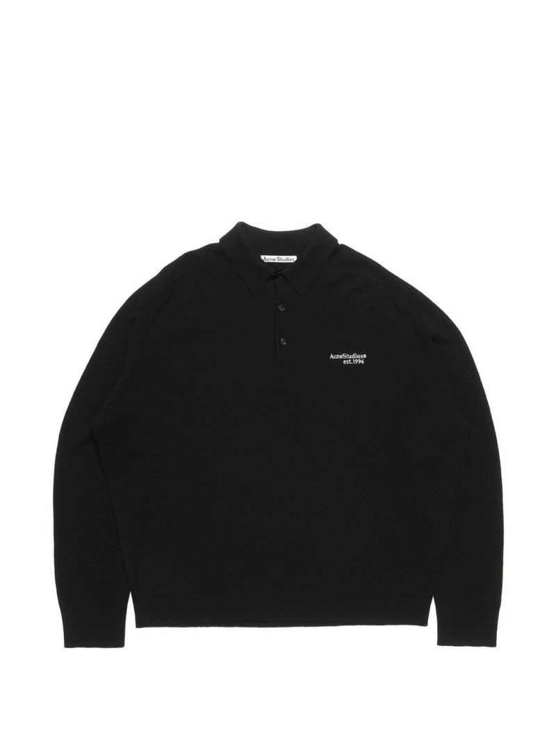 logo-embroidered polo shirt 1