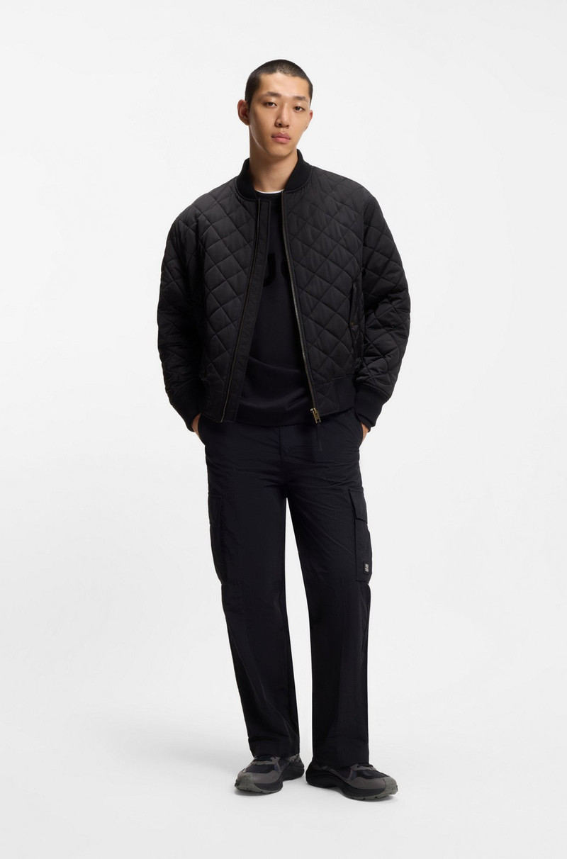 HUGO TRAINERS WITH FAUX LEATHER AND MESH outlook