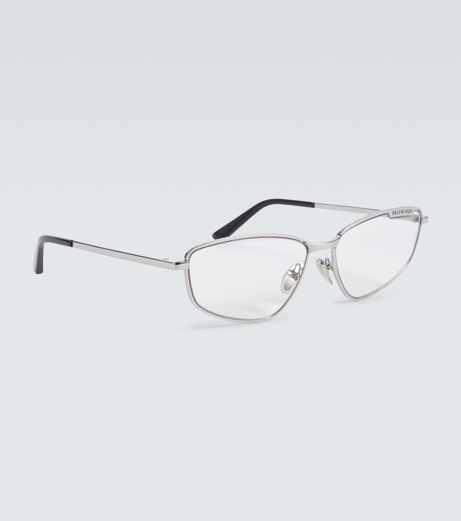 Silver Rectangular Glasses - 6