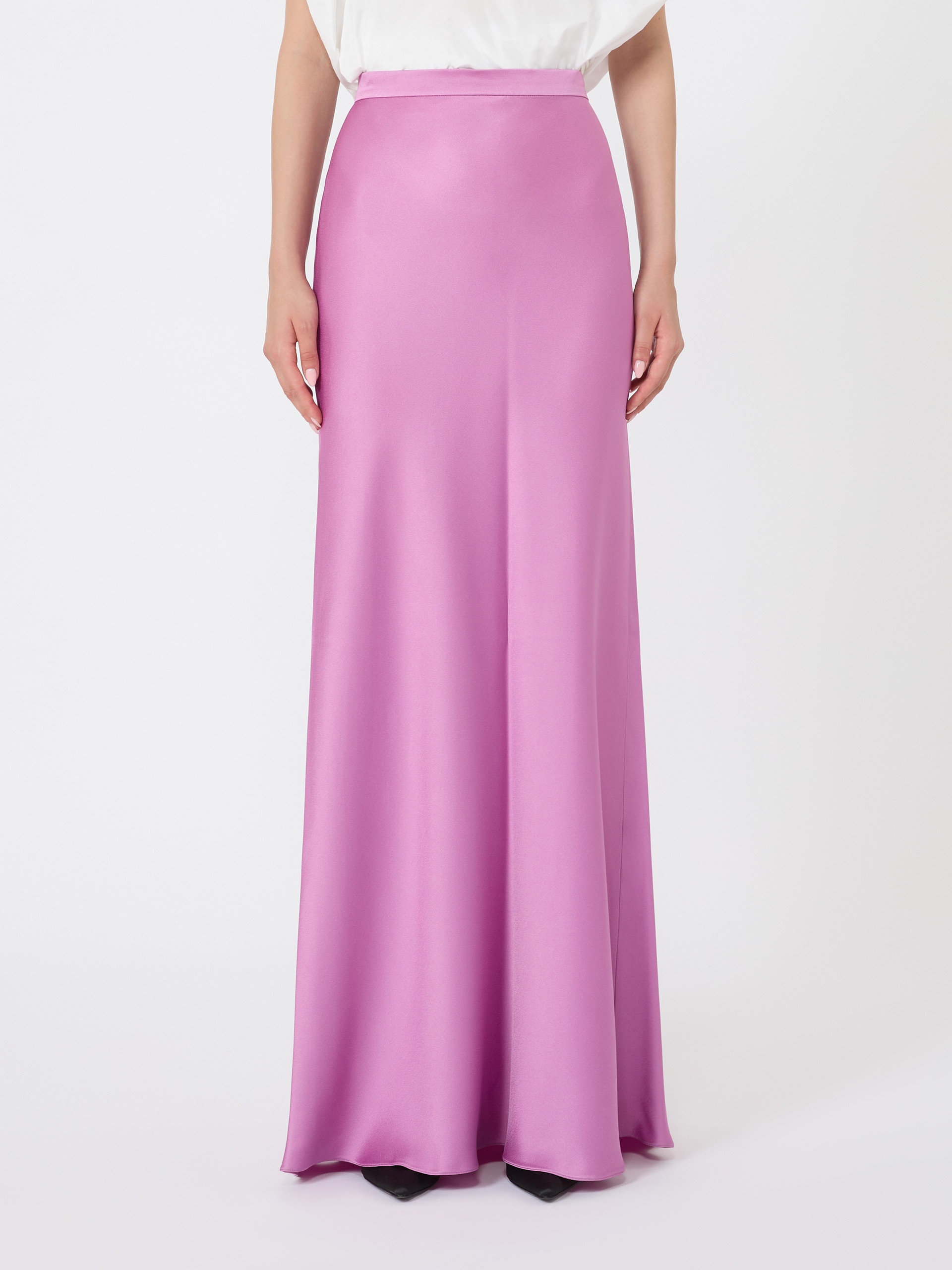RIMINI Flowing envers satin skirt - 3