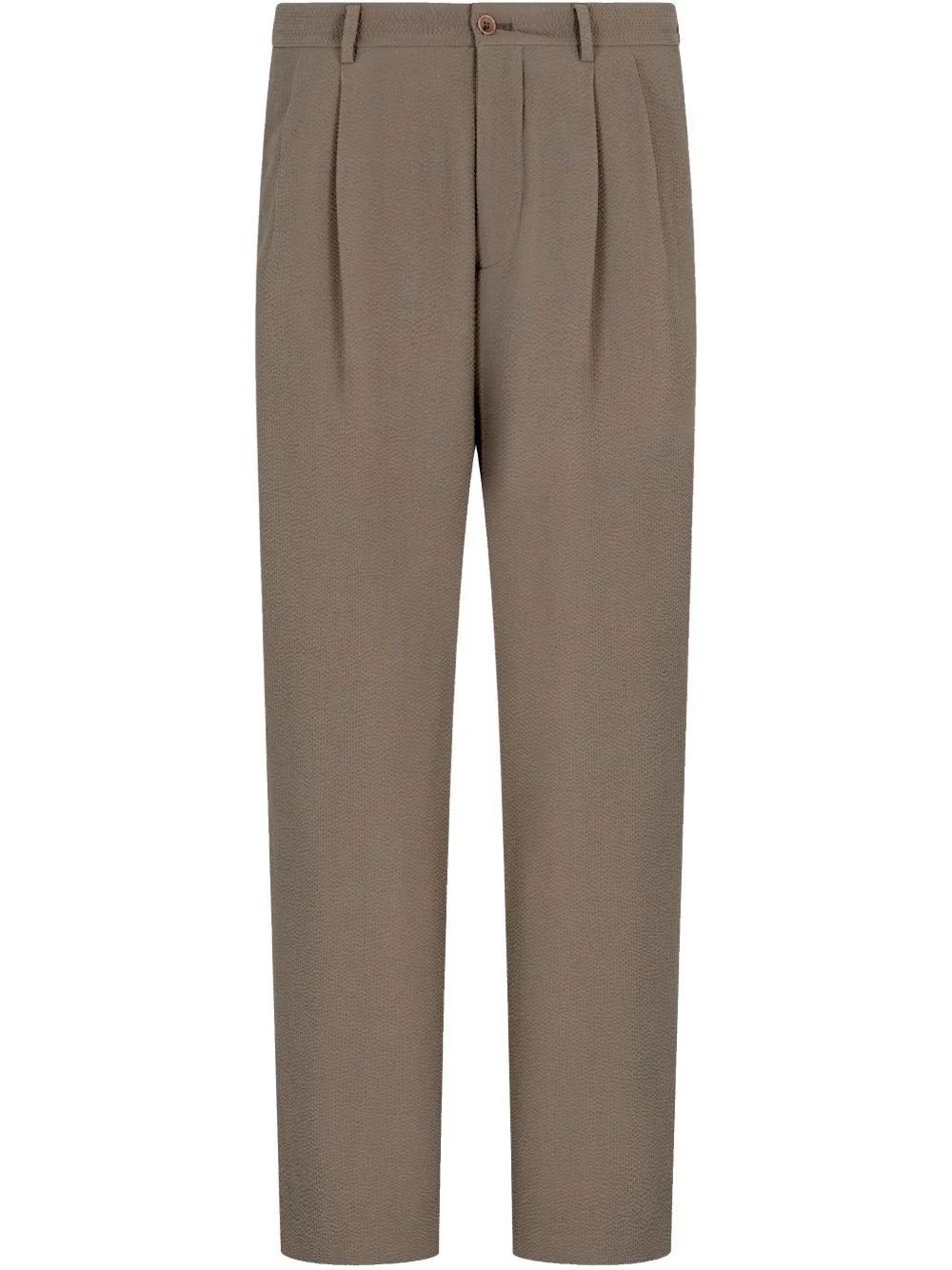 pleat-detail trousers - 1