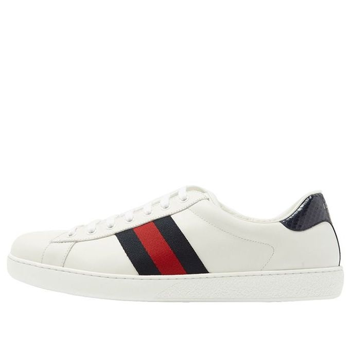 (WMNS) Gucci Ace 'White Blue Red' 387993-A38D0-9072 - 1