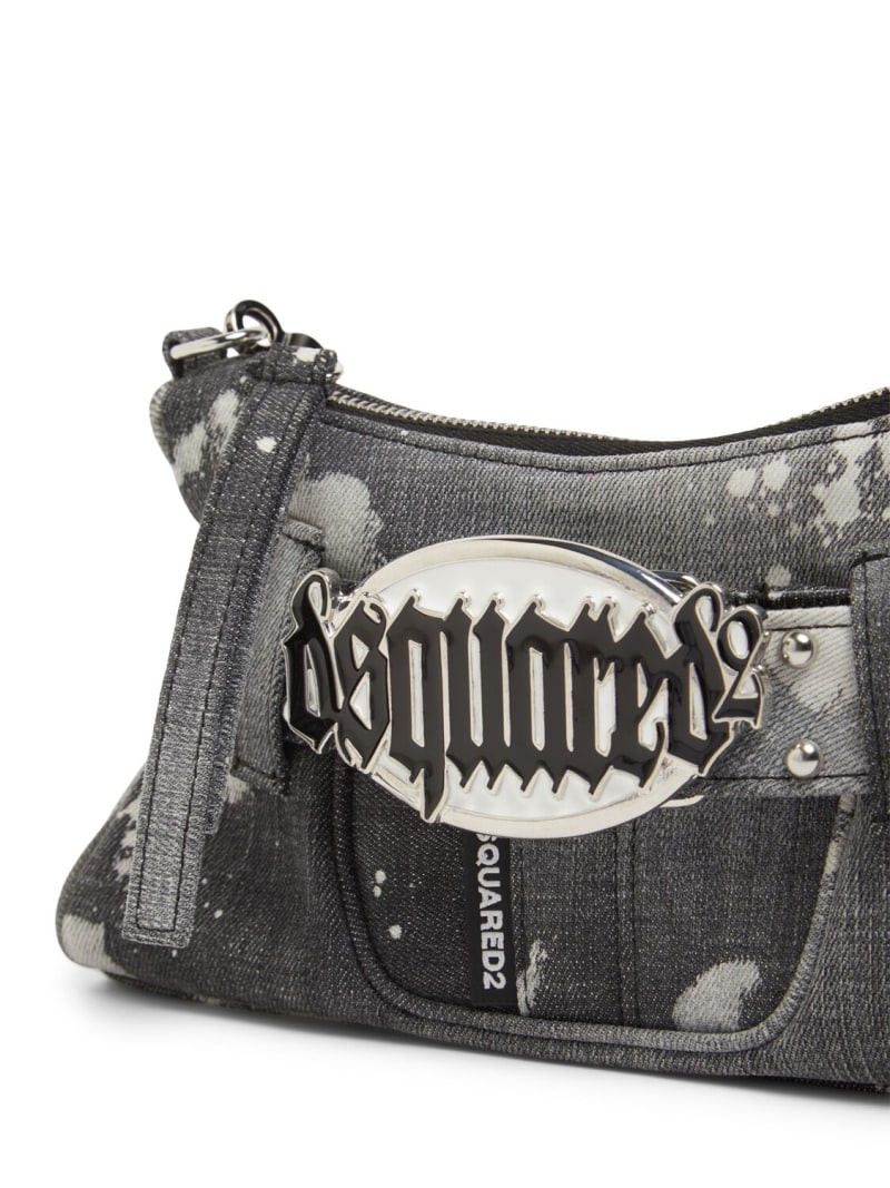 Gothic Dsquared2 denim clutch - 4