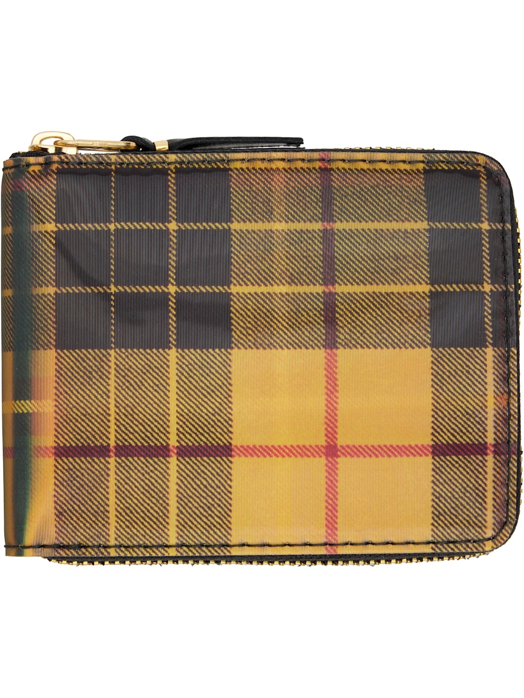 Yellow & Green Lenticular Tartan Wallet - 1