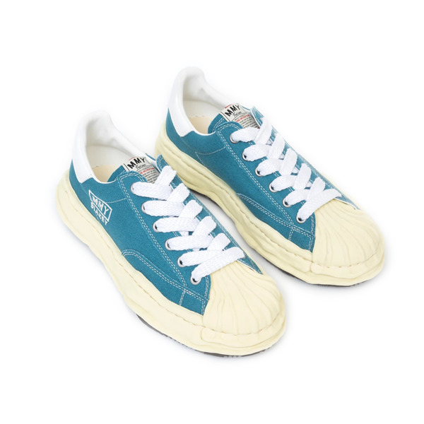 Maison MIHARA YASUHIRO BLAKEY OG Sole Canvas Low-top Sneaker 'Blue' A08FW735-BLU - 2
