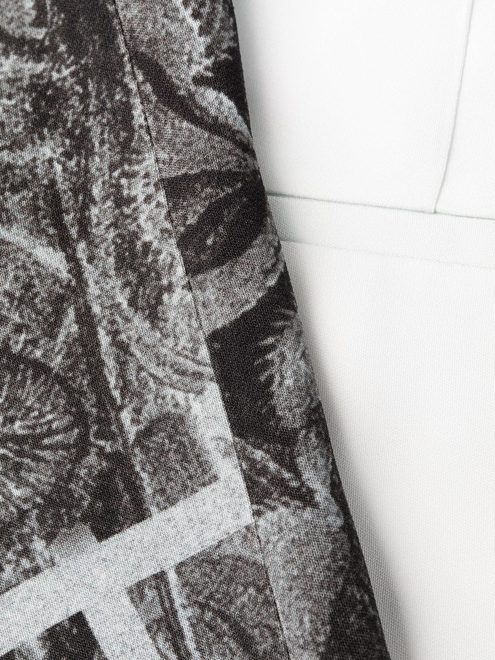 Botanical print straight-leg trousers - 7