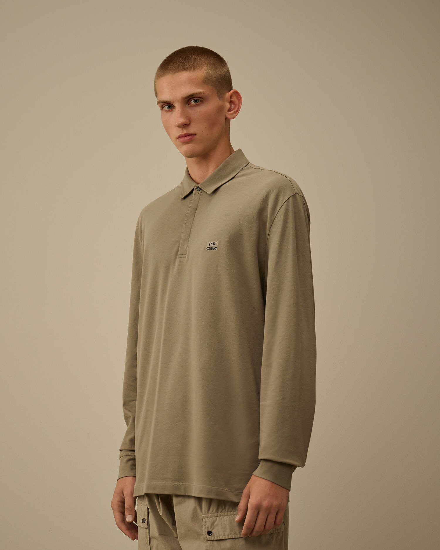 Stretch Piquet Long Sleeve Polo - 3