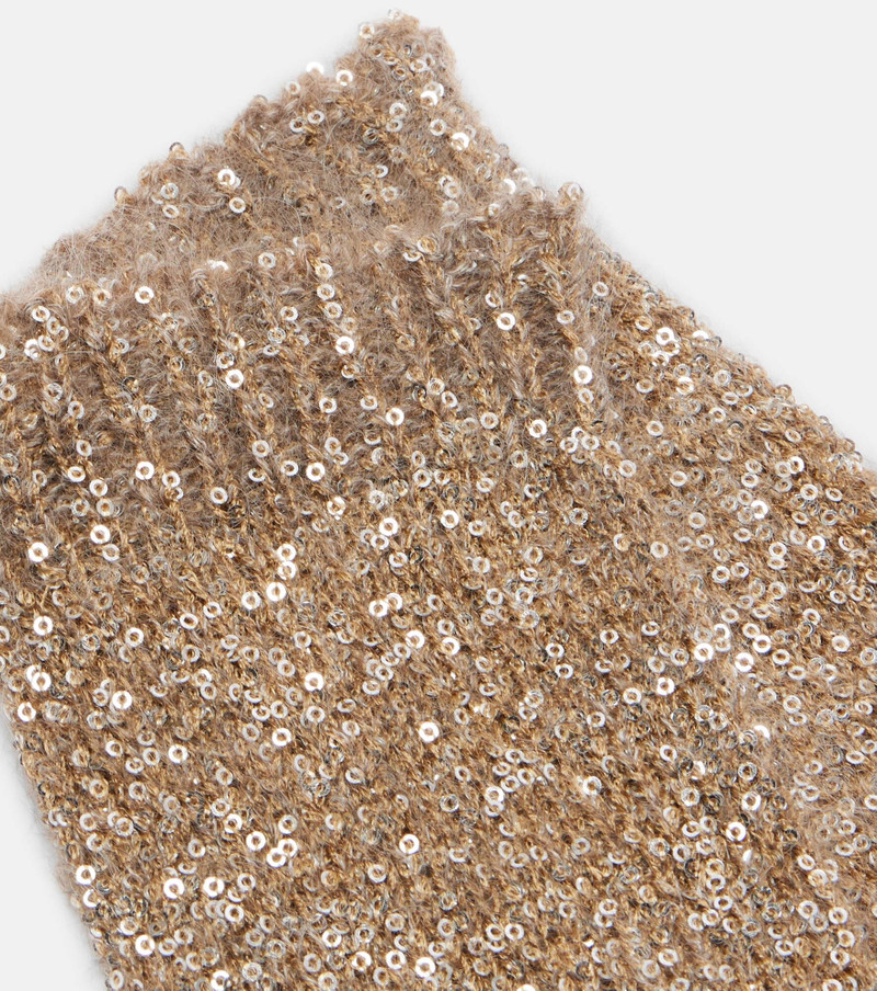 Brunello Cucinelli Sequined gloves outlook