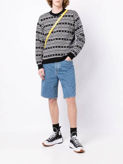 KENZO straight-leg denim shorts outlook