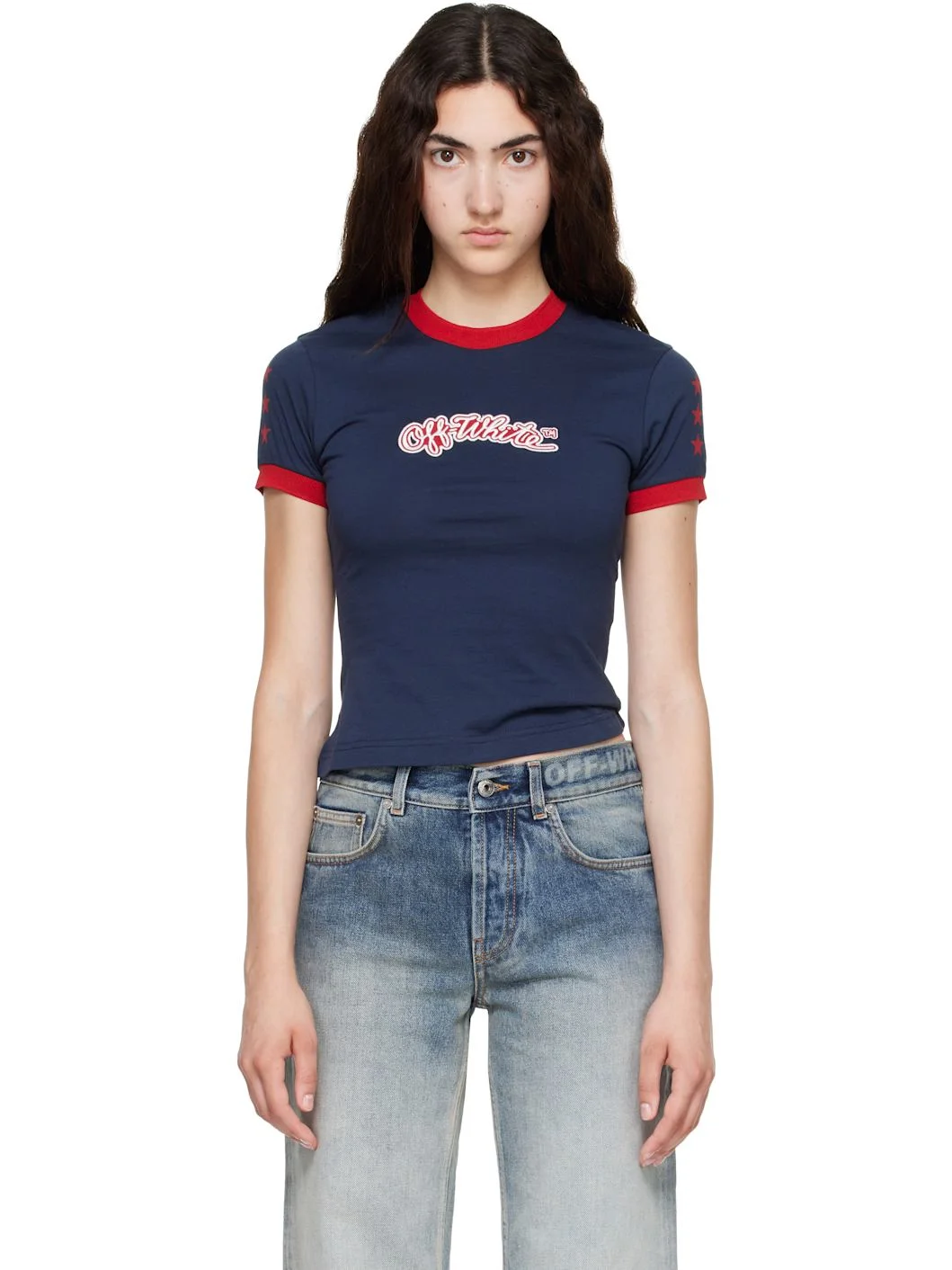 Navy Star Fitted T-shirt - 1