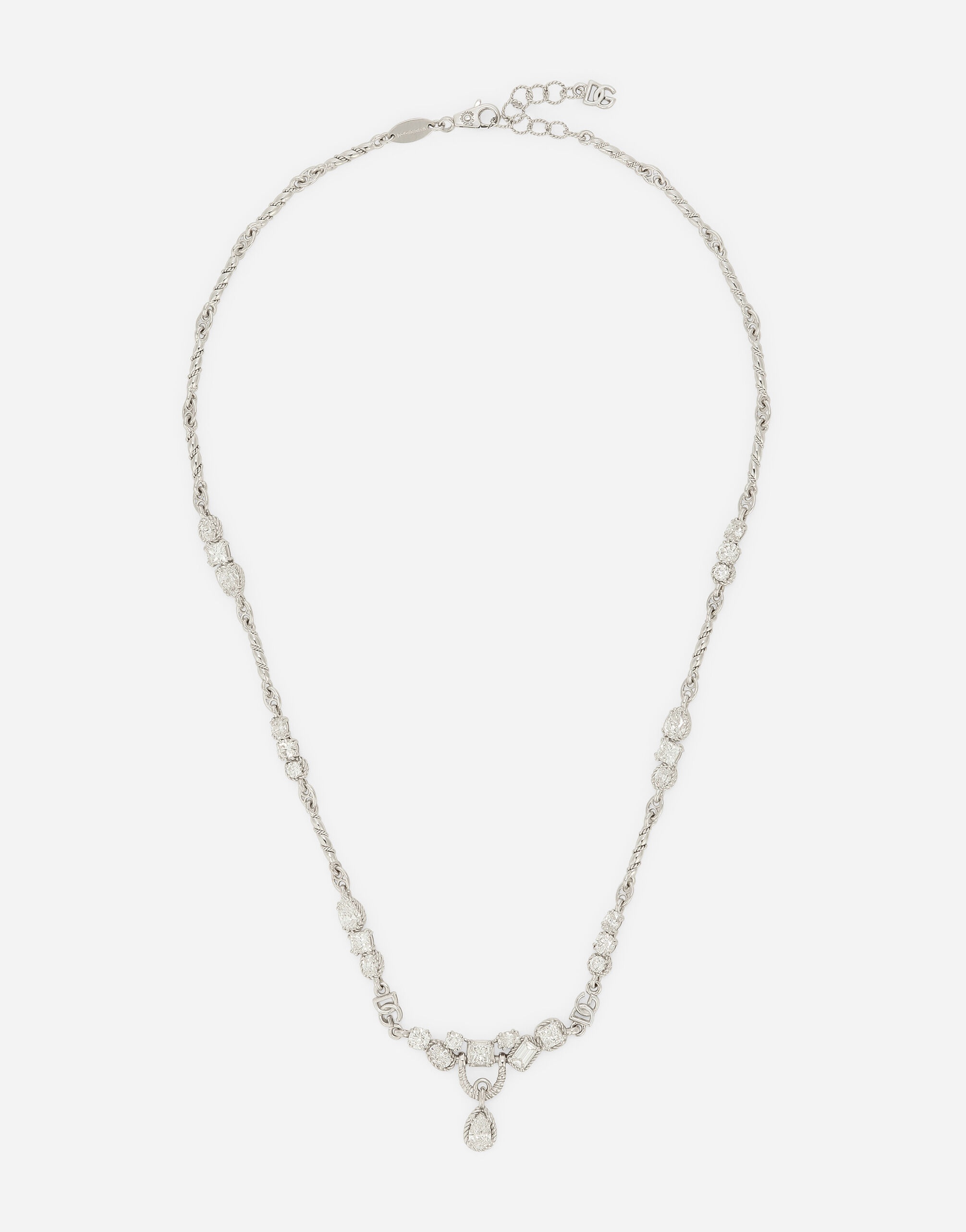 Easy Diamond necklace in white gold 18Kt and diamonds - 1