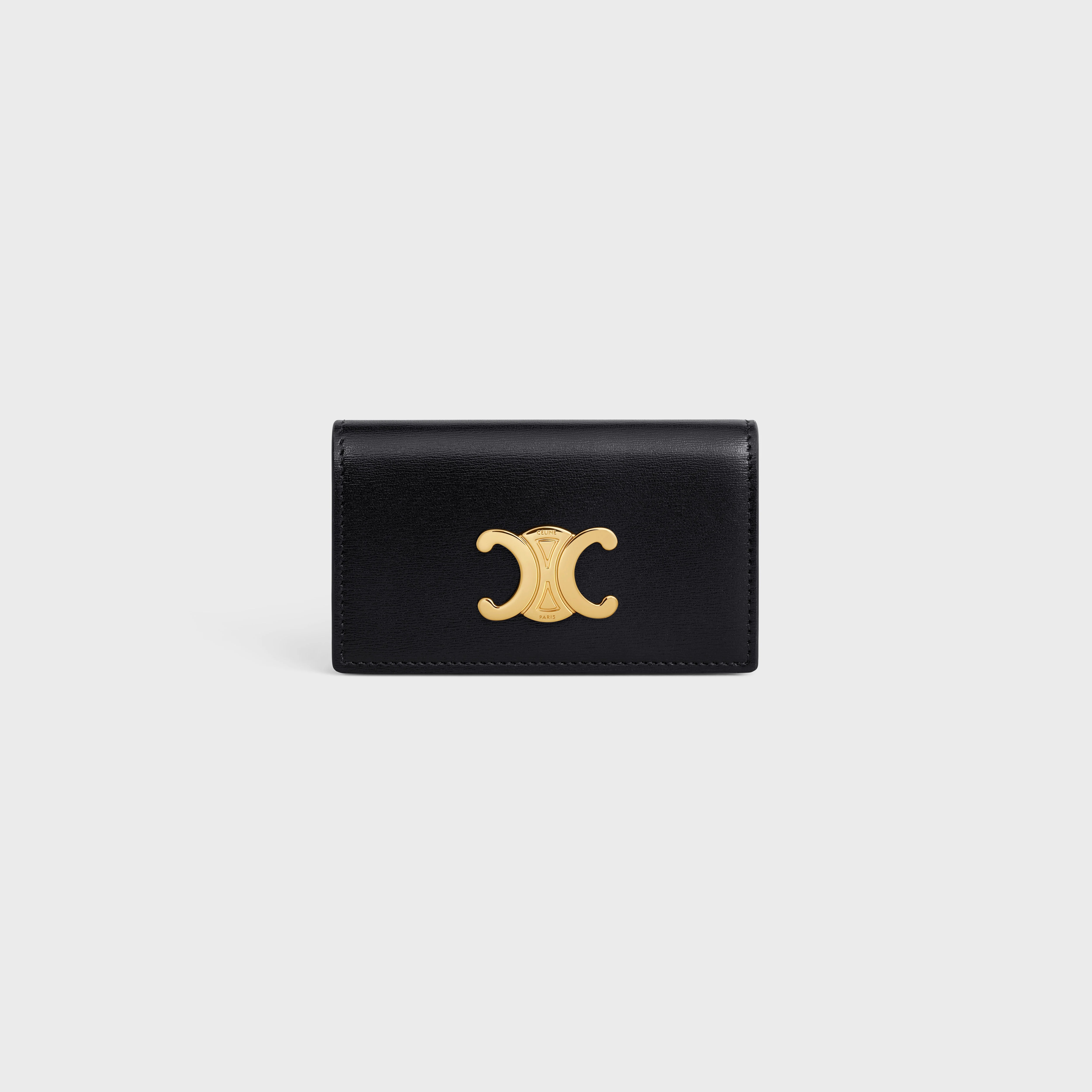 TRIOMPHE KEY CASE in Shiny calfskin - 1