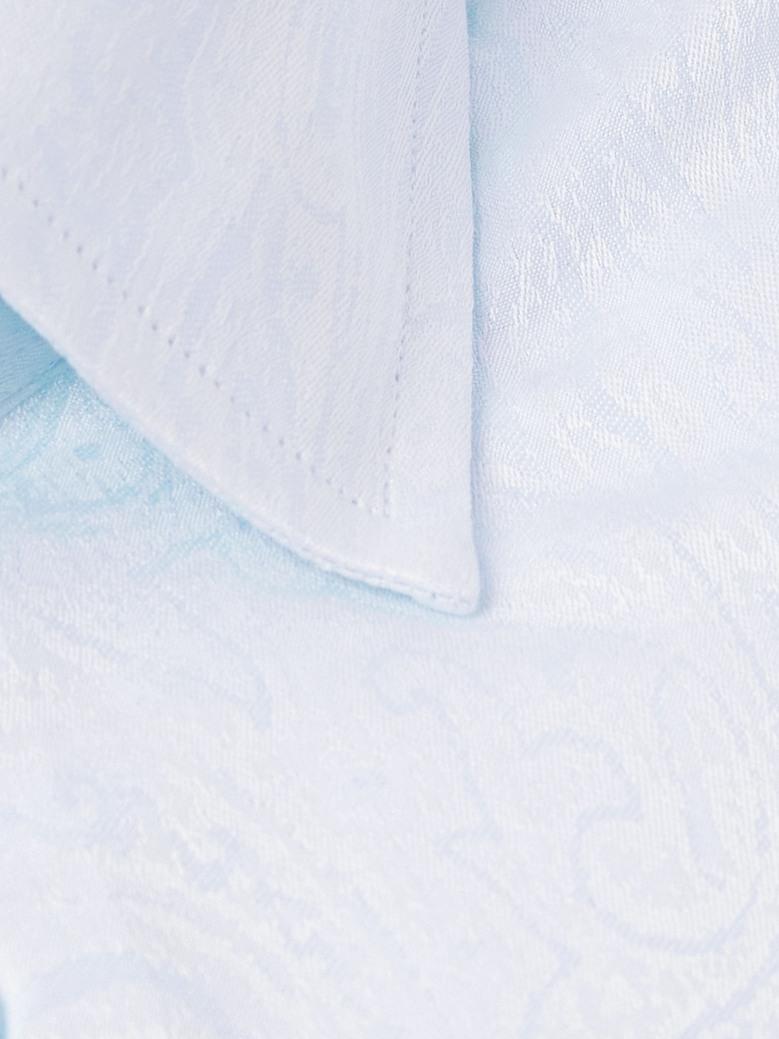 Roma Cutaway-Collar Paisley-Jacquard Cotton Shirt Blue - 4