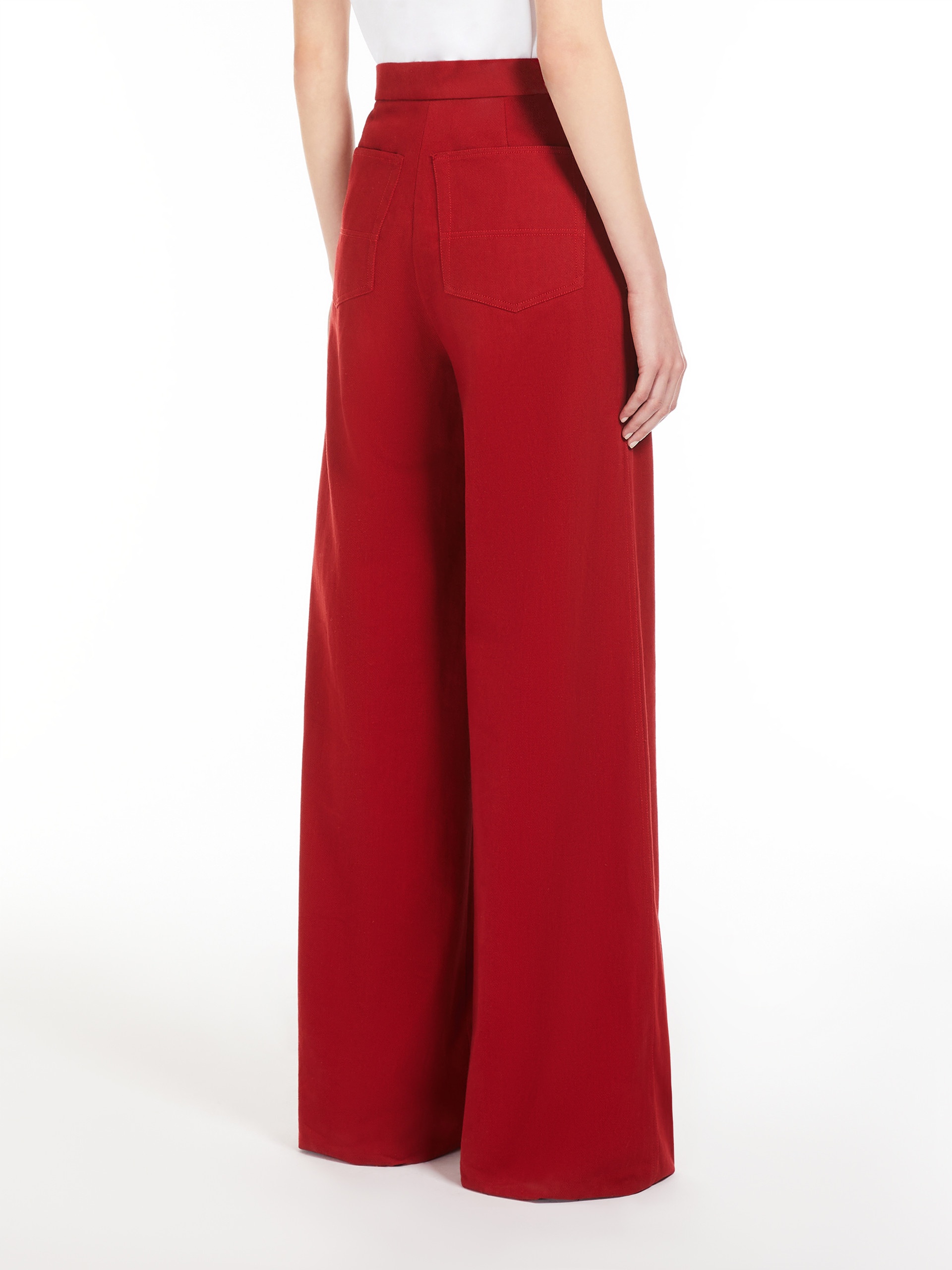 Max Mara RUGGERO Cotton drill straight trousers | maxmara