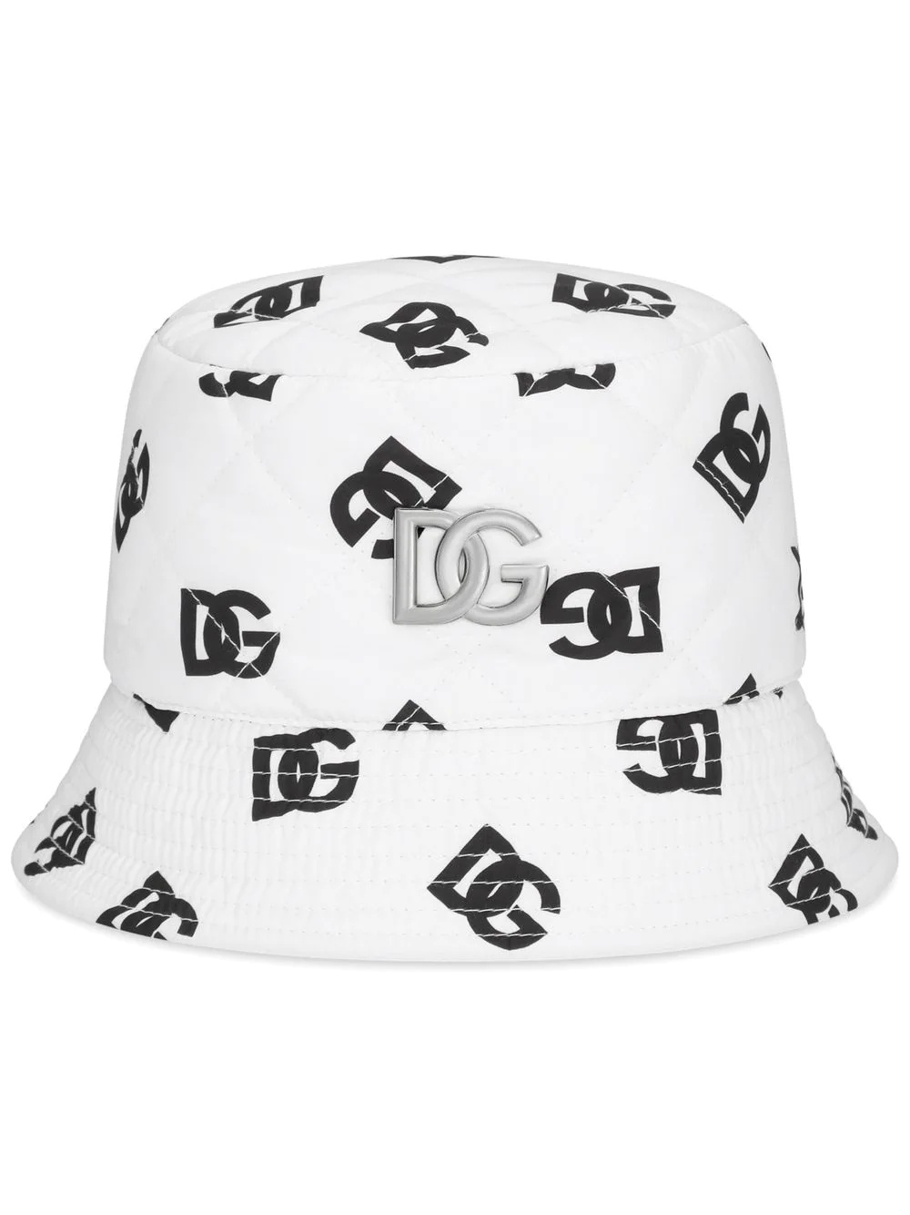 quilted logo-print bucket hat - 1