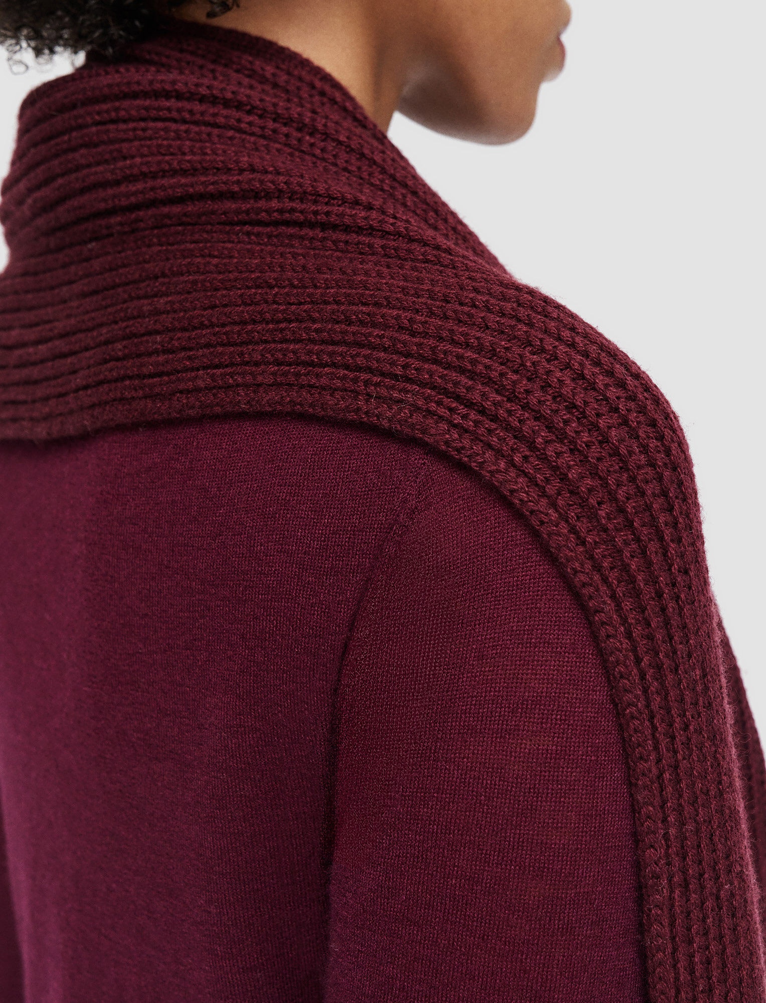 Light Cardigan Stitch Button Scarf - 6