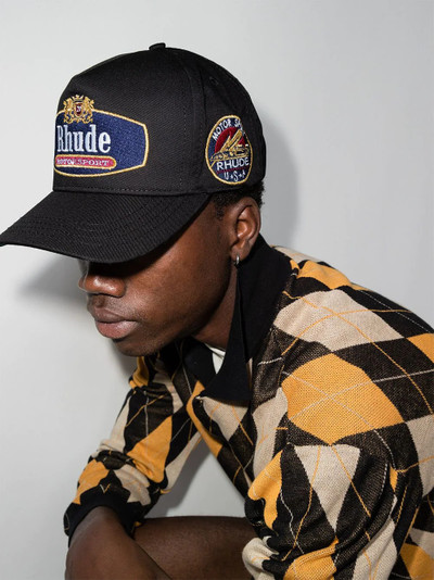 Rhude Racing Crest logo baseball cap outlook