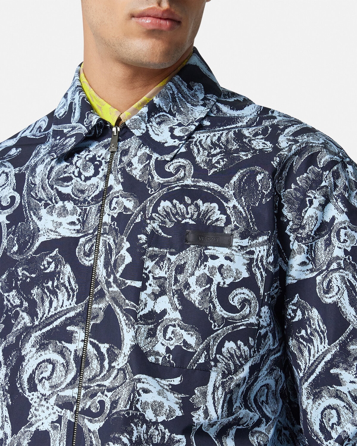 Barocco Stencil Blouson Jacket - 3