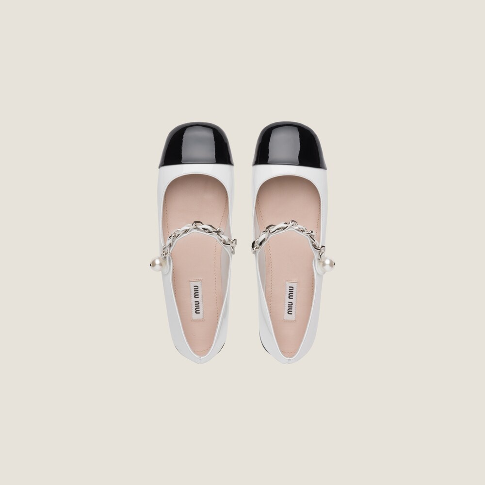 Patent leather ballerinas - 4