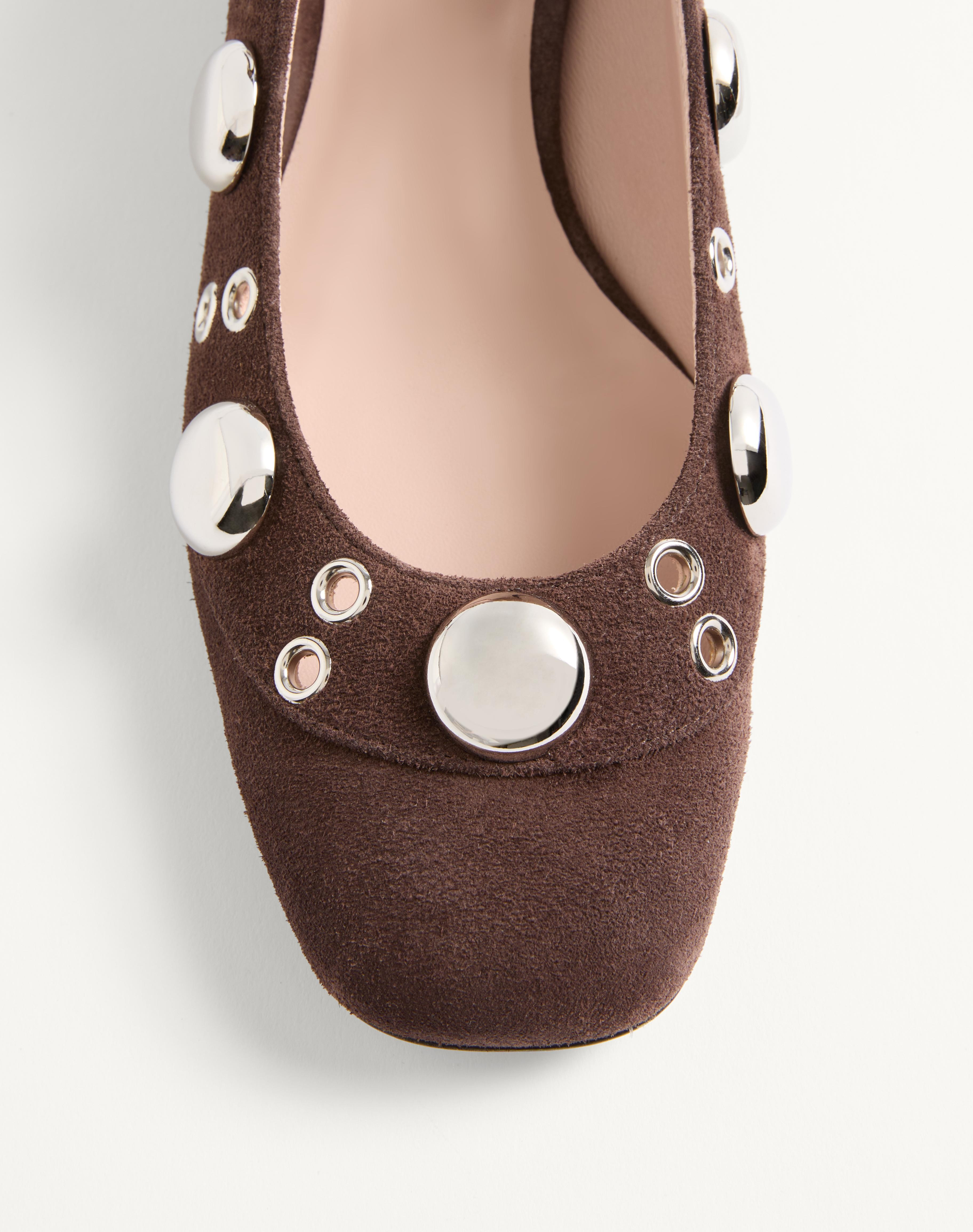 NELLCÔTE MARY-JANE PUMPS IN CRUST LEATHER 30MM - 6