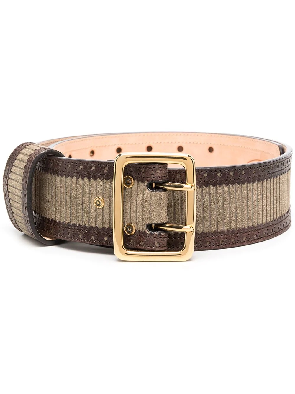 square-buckle belt - 1