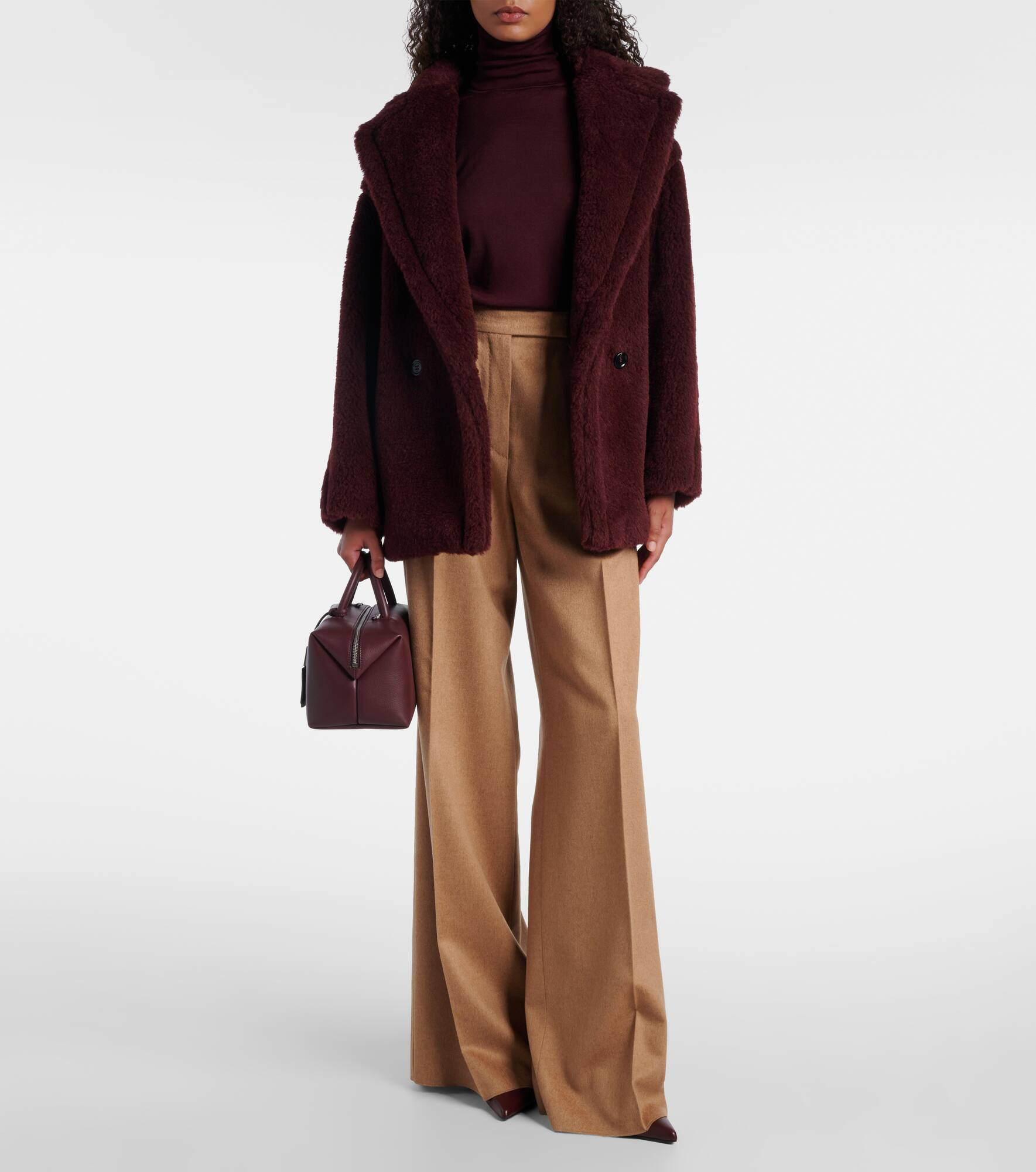 Olga apaca, wool and silk peacoat - 2