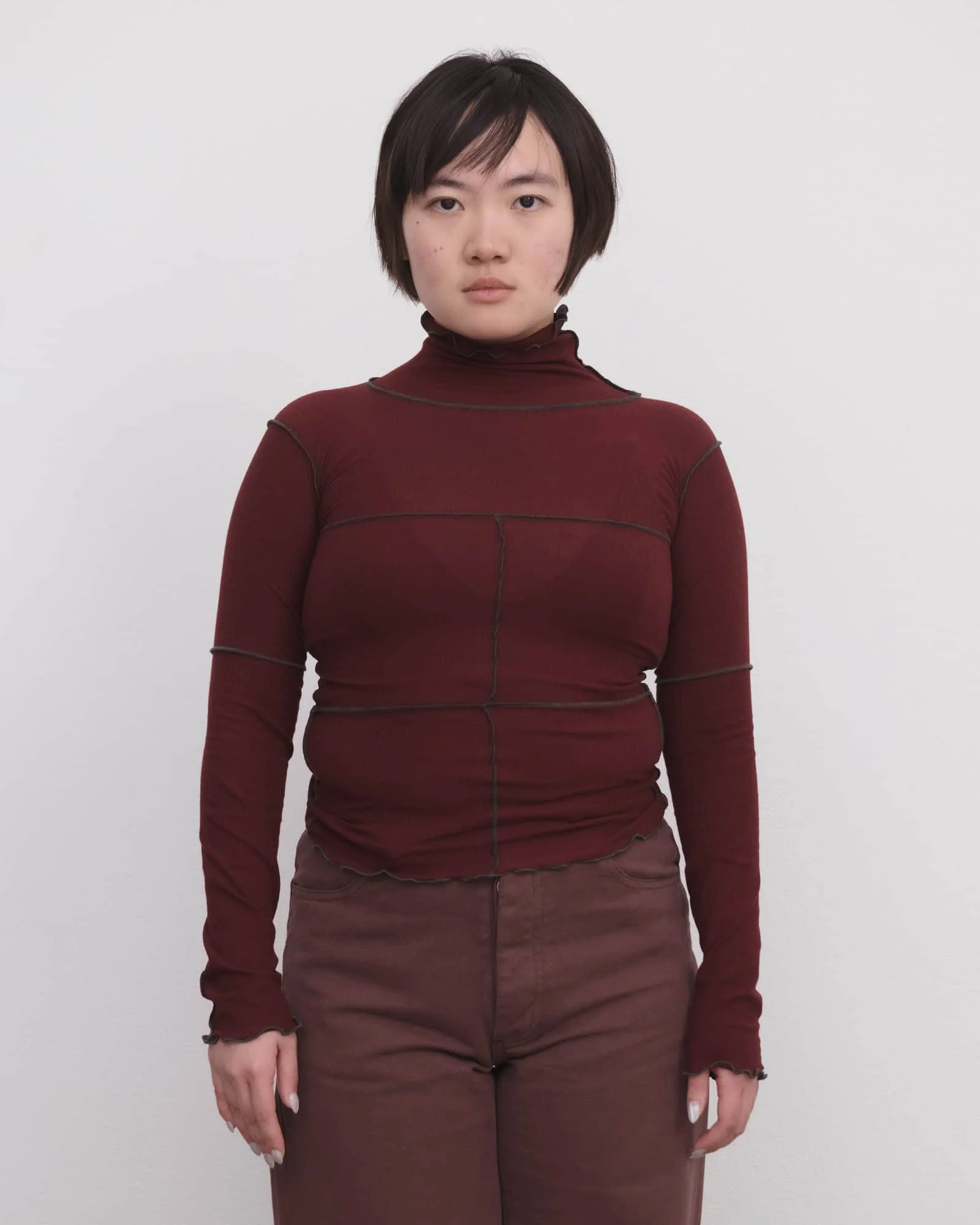 Cinder Turtleneck - Organic Cotton Rib - 1