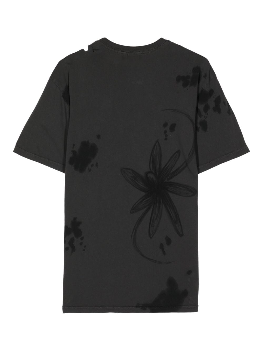 Nash floral-graphic tie-detail T-shirt - 2