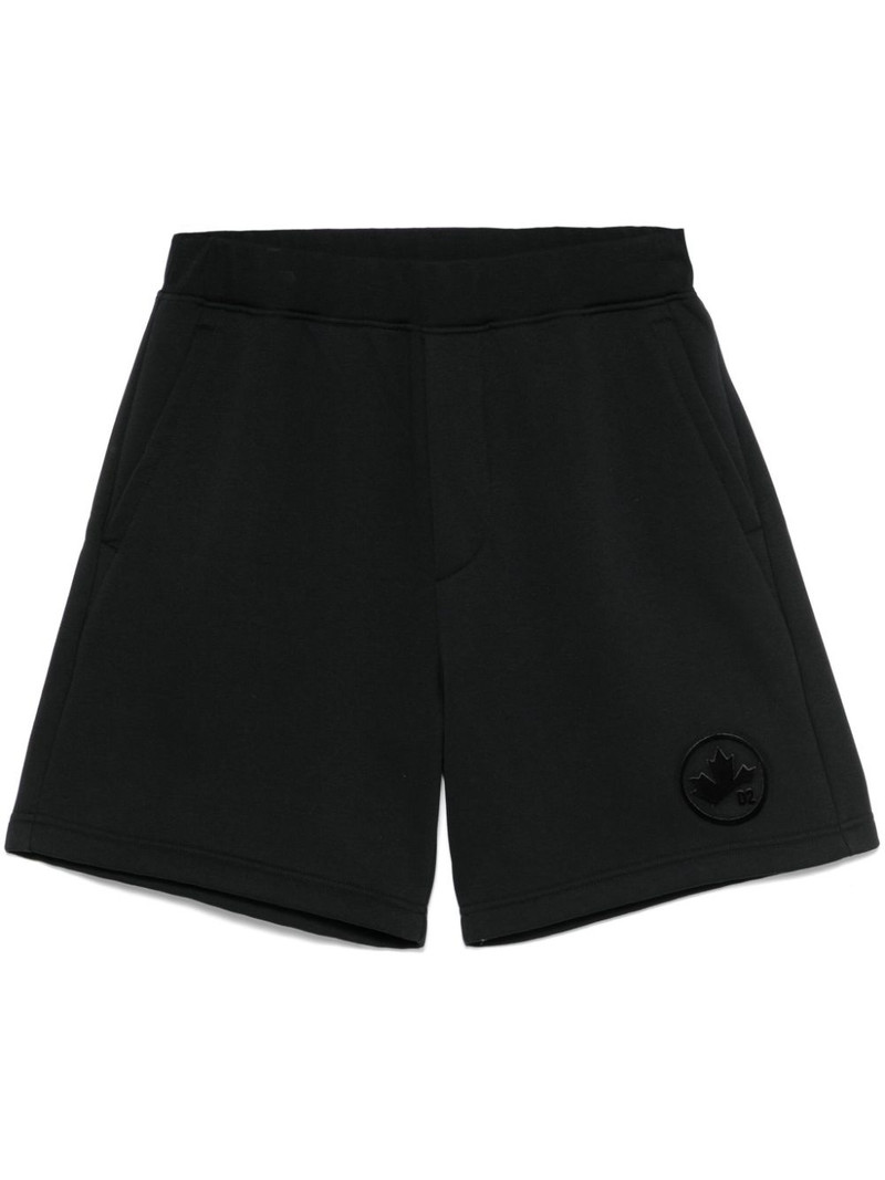flocked logo track shorts 1