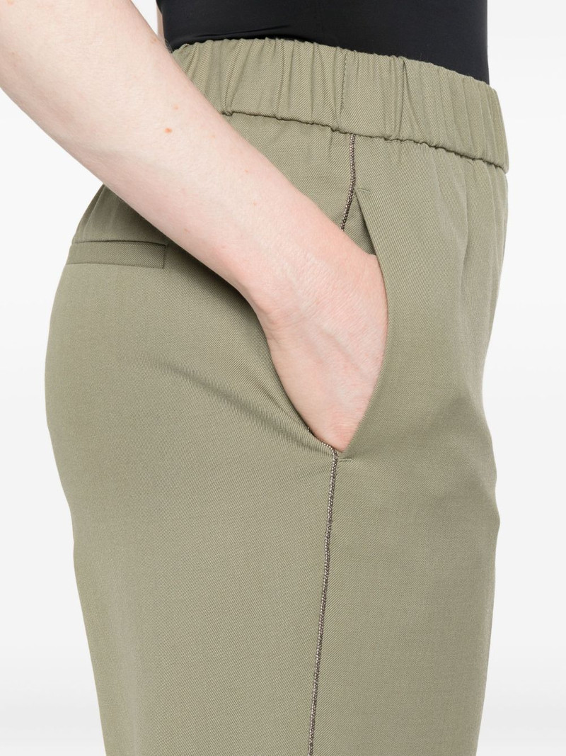elastic-waist embellished trousers 5