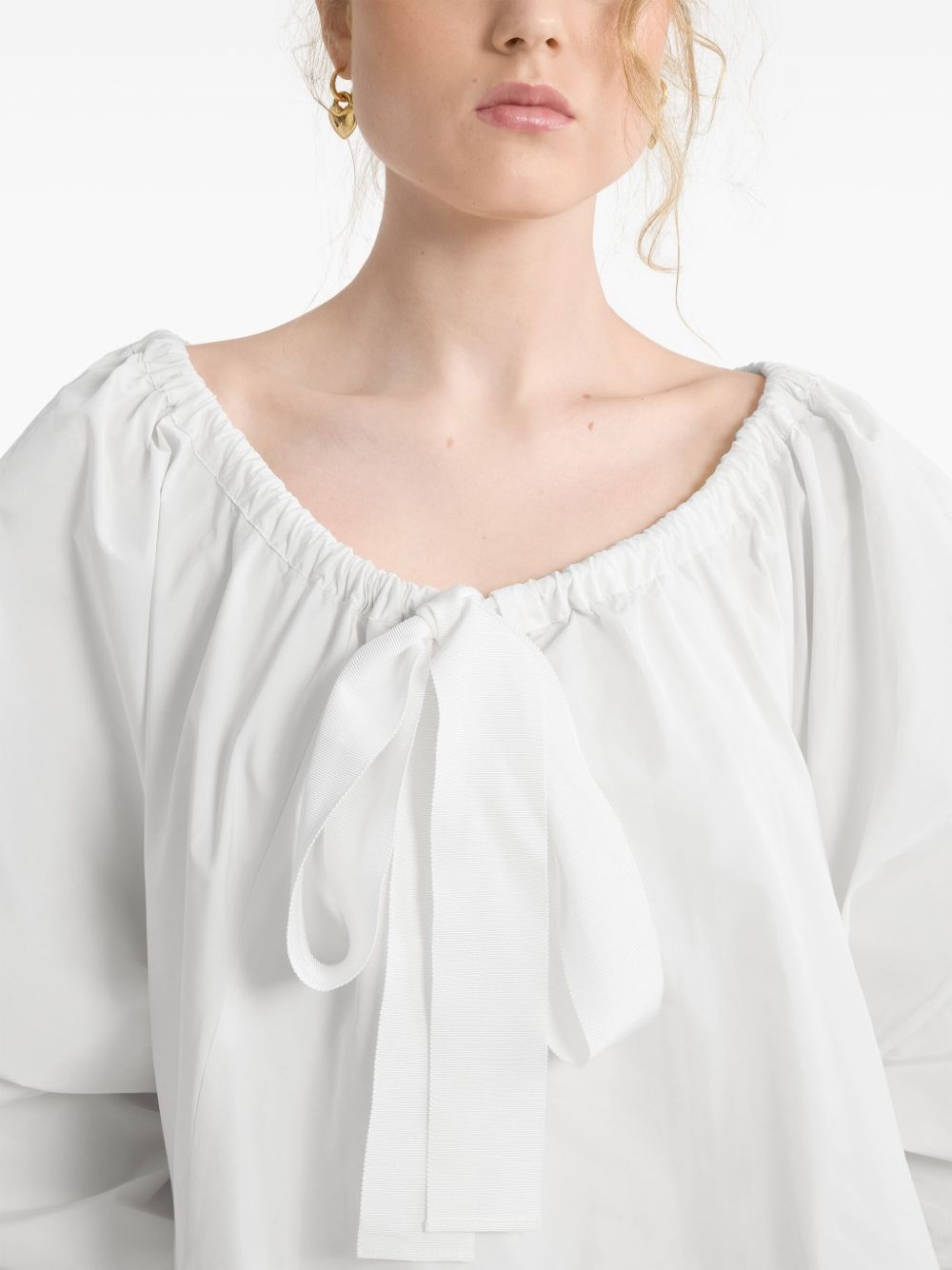 ruffle-hem mini dress - 4