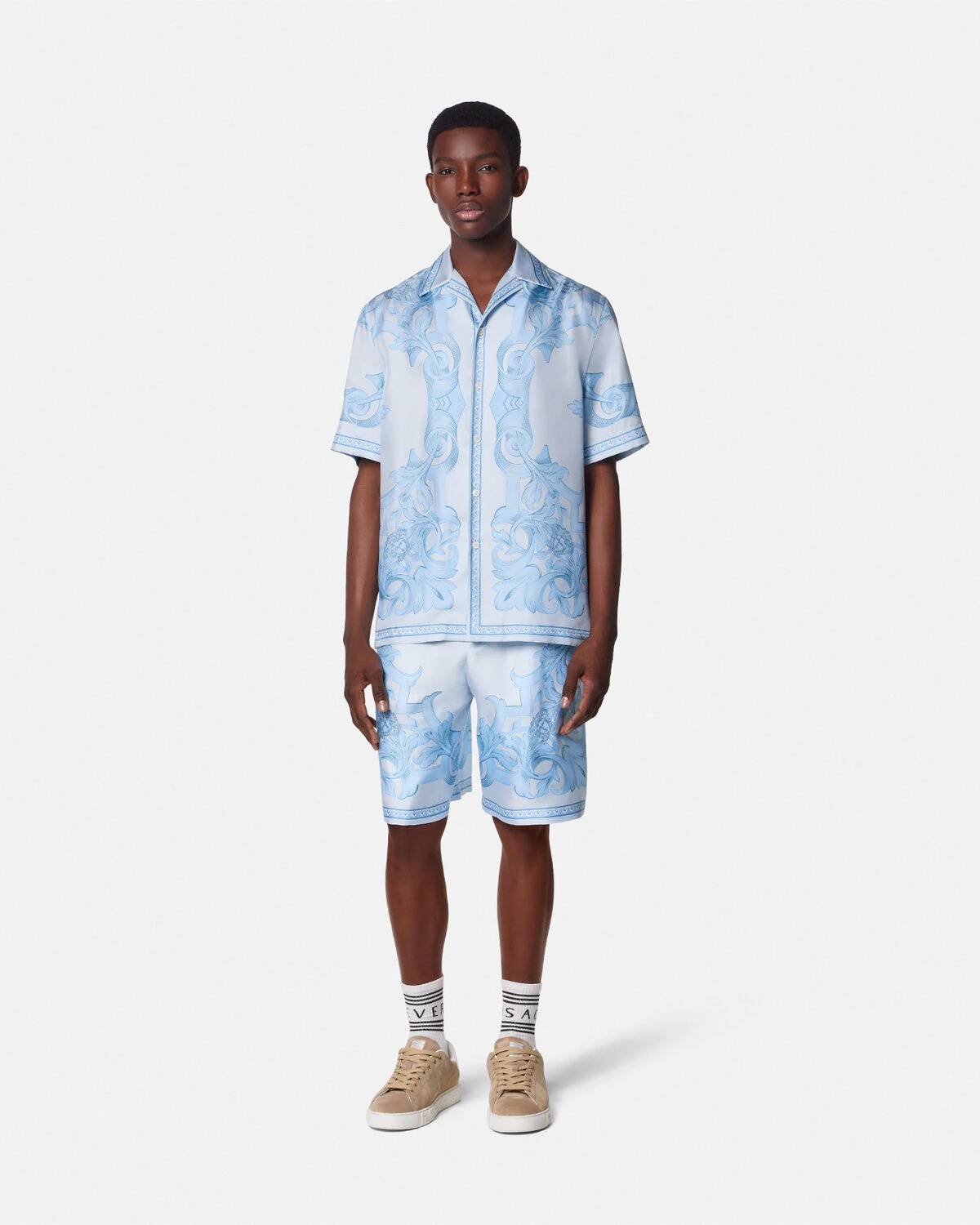 Architectural Baroque Silk Shorts - 2