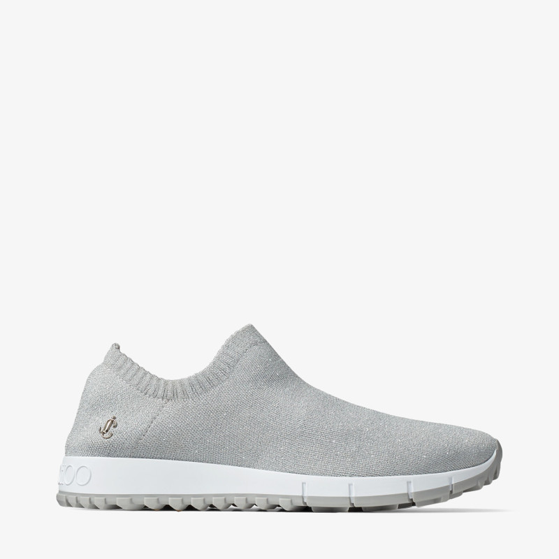Verona/JC
Silver Lurex Knit Trainers with JC Emblem 1