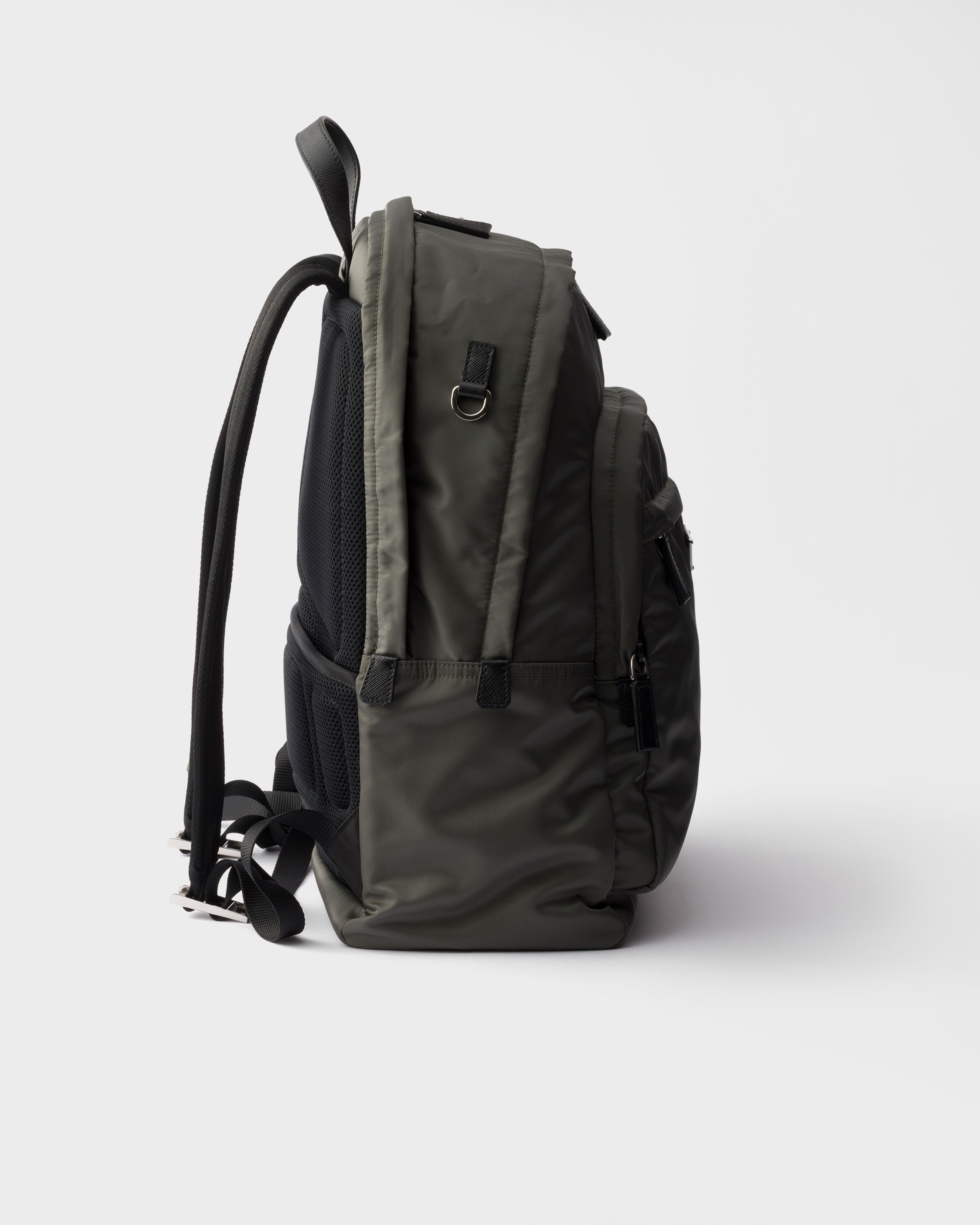 Re-Nylon and Saffiano leather backpack - 6