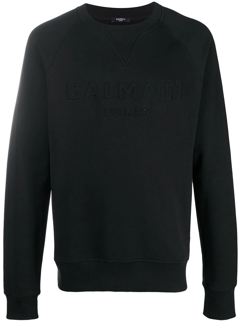 logo embossed sweatshirt - 1