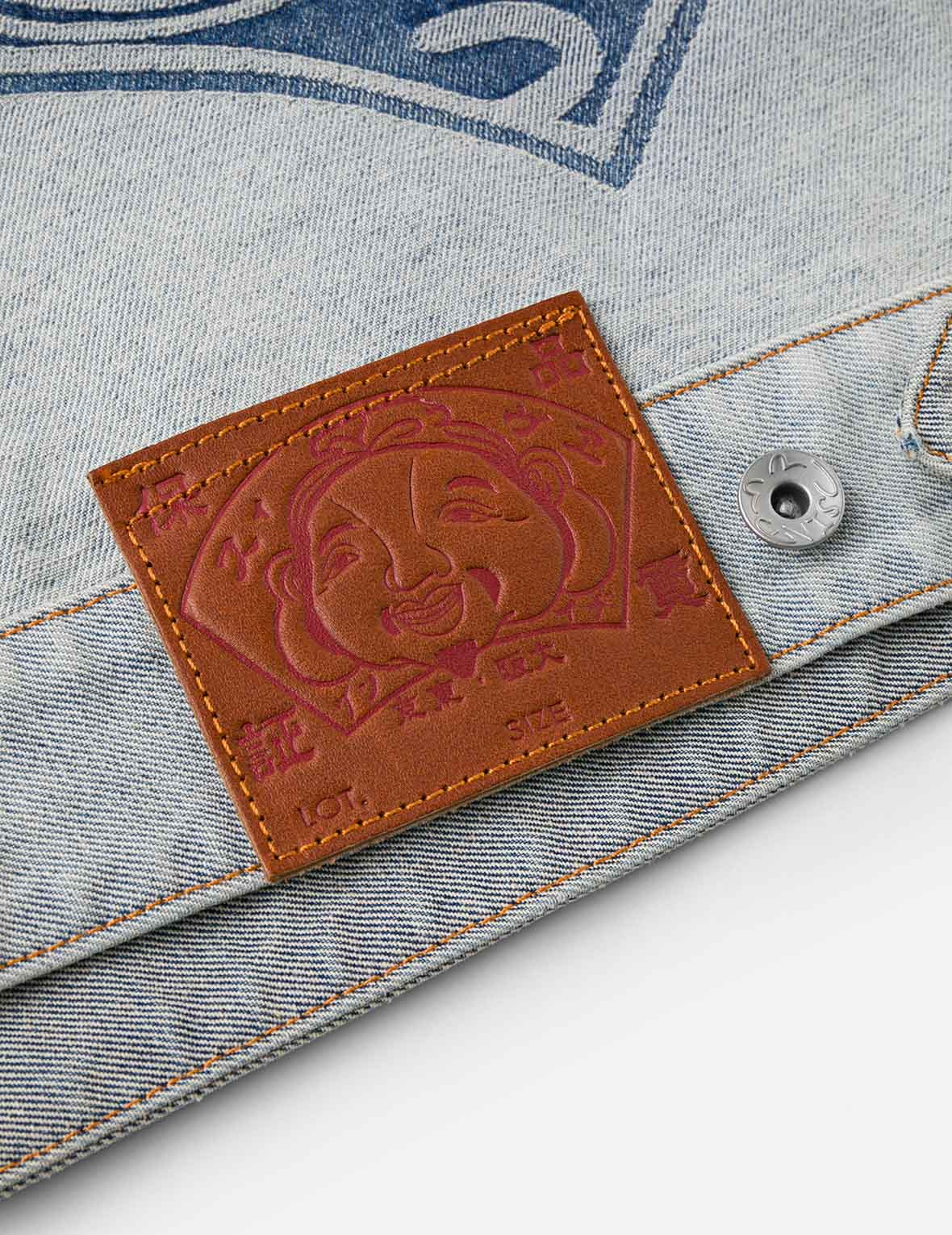 Godhead Jacquard Relax Fit Denim Jacket - 13