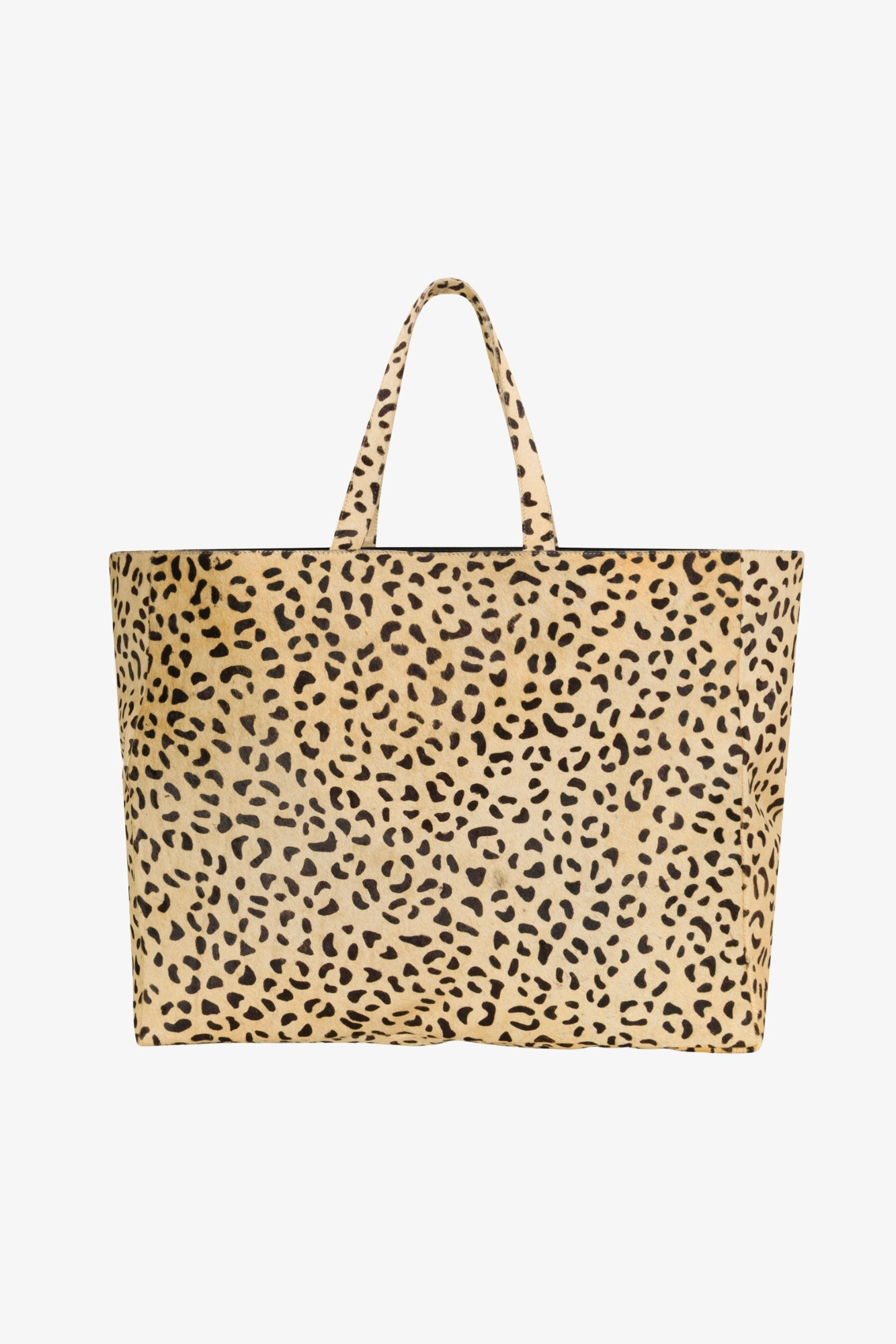 CHEETAH SUEDE LARGE CLASSIC TOTE - 5
