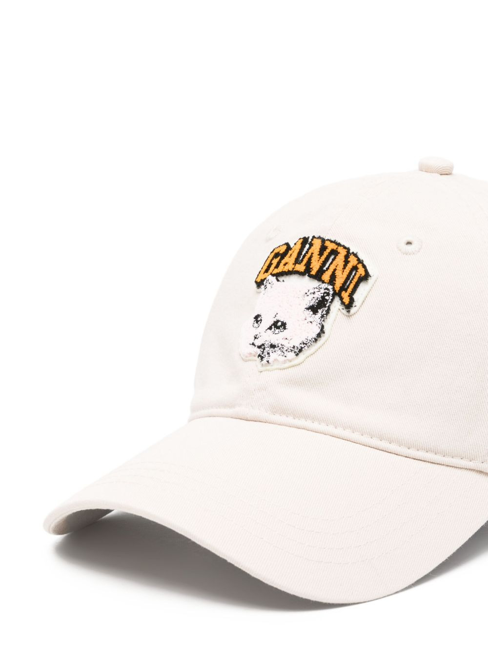 cat-embroidered baseball cap - 3