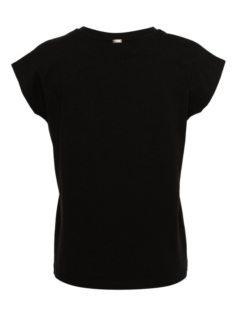 Herno logo-embellished cap-sleeve T-shirt outlook