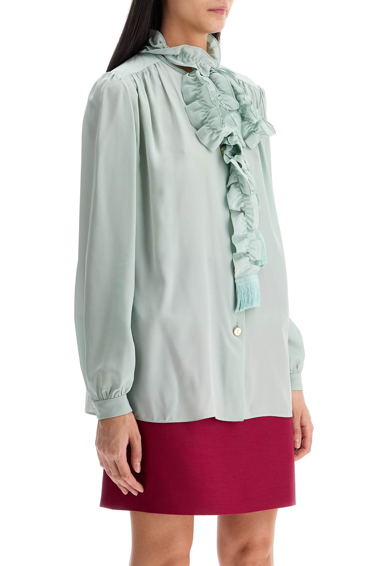 Valentino Garavani silk blouse with bow detail - 2