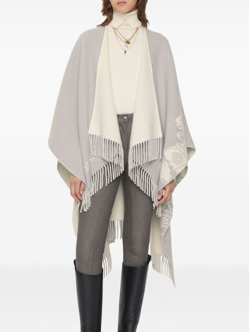 wool blend scarf - 2