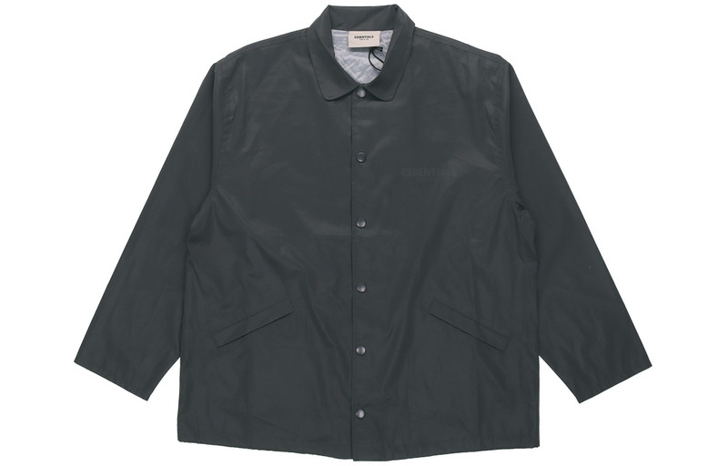 ESSENTIALS Fear of God Essentials SS21 Coach Jacket Black 0202250500031886 outlook